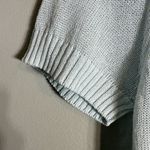ZARA Cropped Short Sleeve Sweater Pullover Women's Medium Light Blue Sheer Girly Photo 8