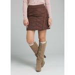 prAna Womens New M NWT  Diva Wrap Skirt Quilted Warm Sherpa Black Insulated Snaps Photo 9