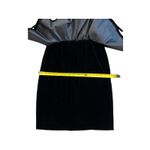 Vintage Cocktail Dress Medium 80s Formal Holiday Party Dress Special Velvet RARE Black Photo 15