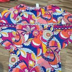 Trina Turk  Sevilla Floral Swim Jersey Swimsuit Cover Up Tunic Dress L Photo 8