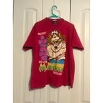 Vintage Pink Graphic T Shirt Large Lion Married With Kids Humor Large Photo 1