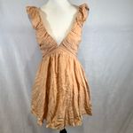 Petal and Pup light caramel color mini ruffle dress size XS NWT Photo 3