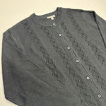 Woman Within White Cardigan Sweater Sz 2X Button Front Crew Neck Lightweight Photo 0