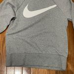 Nike New Gray And White  Crew Neck Fri-Fit Sweatshirt XS Photo 1