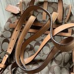 Coach Vintage signature “C” jacquard canvas and leather brown/tan backpack 6613 Photo 8