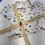 Maeve Anthropologie Top Womens Small White Short Sleeve Bow Embroidered Polo Photo 9