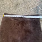 BB Dakota Vintage Brown Genuine Leather Suede High Wasted Pencil Skirt 7/8 Photo 6