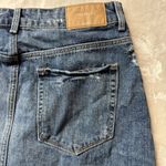 ZARA Womens Blue Jean Denim Trafaluc Pockets Distressed Mini Skirt Size Small 26 Photo 12