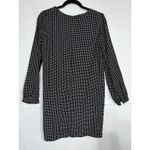 Lila Rose Black White Geometric Print Long Sleeve Shift Dress Size 8 Photo 6