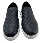 Steve Madden  Women's Quilted Slip On‎ Vegan Leather Sneaker Black Size 11 Photo 1