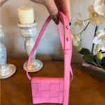 Bottega Veneta Pink Leather Crossbody Bag Suede Lining Snap Closure Photo 5
