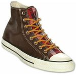 Converse Rare Chuck Taylor All Star Leather Brown And plaid Plaid Size 11 Photo 2