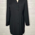 J.Jill black stretch wool blend swing coat Size 6 Tall Photo 0
