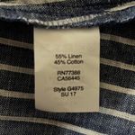 Madewell Shirt Women 0 Blue White Stripe One Shoulder Ruffle Top Casual Nautical Photo 5