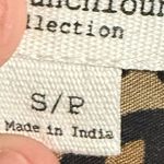 BeachLunchLounge Tan Tie Front Blouse with Mandarin Collar Photo 3