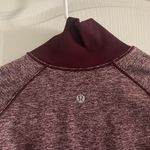 Lululemon Women’s 4 Always Alert 1/2 Zip Heathered Garnet Winter Outdoor Top Photo 5