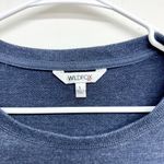 Wildfox  Sweater Women Size Large Crewneck Pullover Dark Blue Embroidered Graphic Photo 1