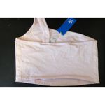 Adidas NWT  Originals Tennis Luxe Asymmetric Light Pink Crop Tank Size M Photo 3