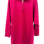 Gap  Sweats Quarter Zip Sweatshirt Dress Pink Magenta Cozy Athleisure Casual S Photo 0
