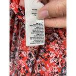 Free People  All Dolled Up Mesh Floral Mock Neck Top‎ Blouse Size XS Open Back Photo 9