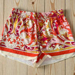 Akira  Orange Pink Multicolor Dress Shorts Size Small Photo 0