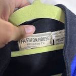 Fashion House Black Suede Leather Vintage Jacket Sz 10 Photo 6