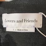 Lovers + Friends New  Savannah Cropped Top Black Puff Connected Sleeve‎ Size L Photo 9