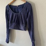FREE PEOPLE Movement Just lodgin’ Pullover Top Blue Size XS Photo 1
