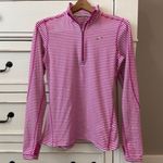 Nike Dri-Fit Striped Quarter ZIP Pullover Jacket. Size Small. EUC Photo 7