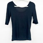 AG Adriano Goldschmied AG Jeans Womens Elevated Basic Ribbed Scoop Back Balletcore Diana Top Size M Photo 7