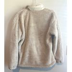 New Balance Sherpa Teddy Quarter Zip Pullover In Cream/Tan Size Large Photo 5