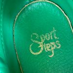 Vintage Sport Steps green faux leather #24 tie tennis shoes, size 9B Photo 9