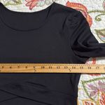 Halara  medium black cropped long sleeve thumb hole Crossover cropped yoga top Photo 5