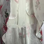 Windsor Juniors Cream & Floral Lace & Satin High Low Prom Party Dress 11/12 Photo 6