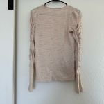 Free People We The Free Natasha Ruched Long Sleeve Top Off White Cream Boho Indi Photo 2