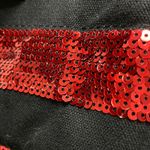 Victoria's Secret Victoria’s Secret Black and Red Sequin Lips Weekender Oversized Tote Photo 6