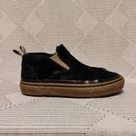 Vans Black and Tan Slip-On Shoes Photo 5