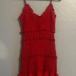 Red Ruffle Dress Photo 0