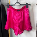 Balenciaga Pink Satin Logo-Patch Shorts Women’s FR 36 US 4 Photo 0