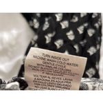 AUW As U Wish Babydoll Smocked Floral Black White Midi Dress Size XL Jumpsuit Photo 12