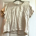 Pj Harlow Satin Crew-Neck Tee Egg Nog Photo 2