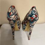 Shoedazzle Day Of The Dead Peeptoe Platform Stiletto Heels Sz 9 Skulls High Sexy Photo 9