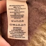 Free People Alpaca Wool Blend Cropped Sweater. Lilac With Cream Trim Crew Neck Photo 3