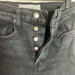 Frank & Eileen - Monaghan Fray Hem Denim Jeans Italian Vintage Mom Jean Black Photo 4