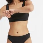 Everlane The Cotton High-Rise Bikini XS Women’s Black GUC. Photo 0