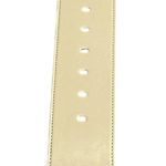 Calvin Klein  Leather Belt Womens Large Bone White Gold Buckle Wide NWT $45 MSRP Photo 2