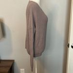 Brandy Melville Oversized Taupe VNeck Sweater One Size Photo 2