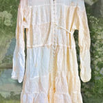 Johnny Was Lexan Embroidered Button-Down Slip Dress Boho Chic Size Large Photo 0