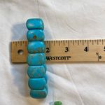 Turquoise blue bead bracelet on elastic.‎ Or bead something of your own Photo 5