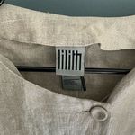 Women's Lilith Beige Linen Crop‎ Jacket M Lightweight Button Casual Spring Tan Size M Photo 5